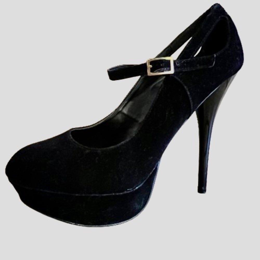 Velvet Stiletto Heels